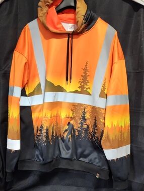 SS360º Wildland Sasquatch - Orange Safety Hoodie